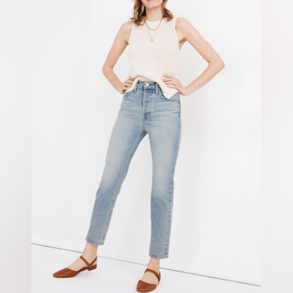 Rivit & Thread by Madewell The Perfect Vintage Straight Denim Jean 25 #MB503